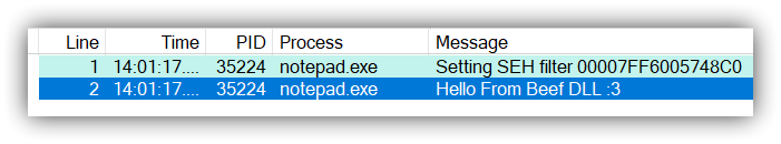 DebugView++ output