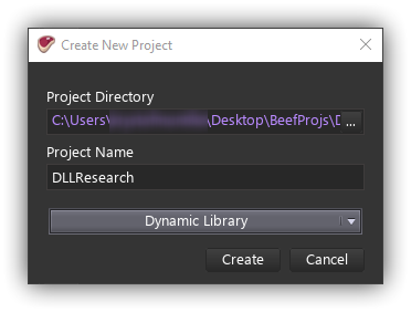 Project creation